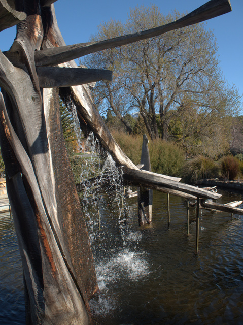 Stephen Walker's memorial to French exploration of the Southern Ocean at the Royal Tasmanian Botanical Gardens