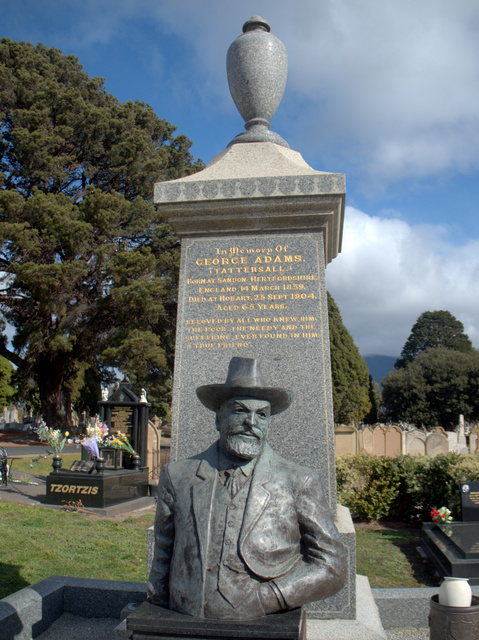 George Adams, of Tatts lottery fame, is just one of the many historically significant people buried at Cornelian Bay Cemetery