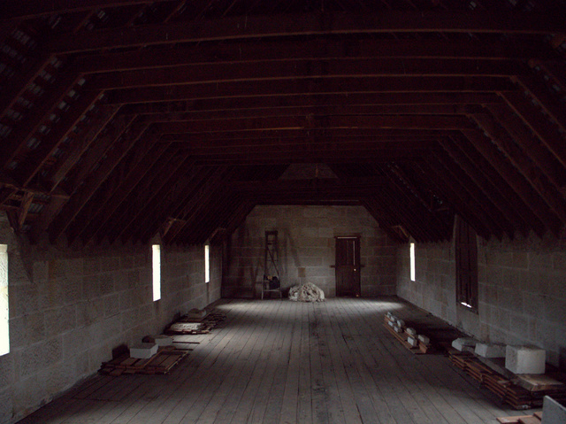 The floor above the stables accommodated convicts, labourers and grooms.