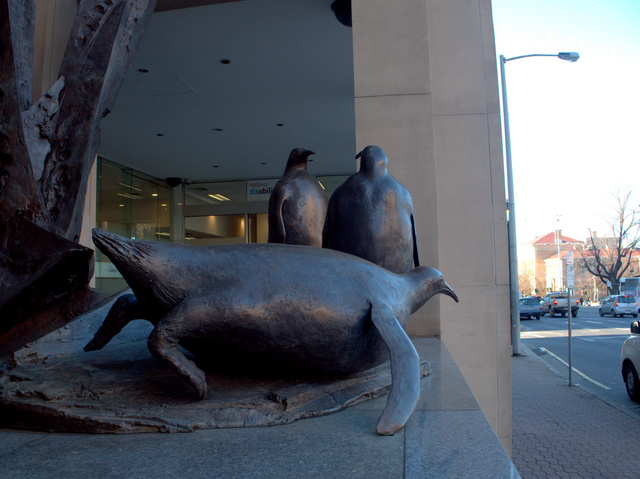 Bronze Sculpture by Stephen Walker, 1994, located at 111 Macquarie Street