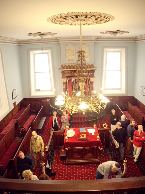 Tony, a member of the small congregation, offered a brief history and introduction to the synagogue at the Open Hobart open day