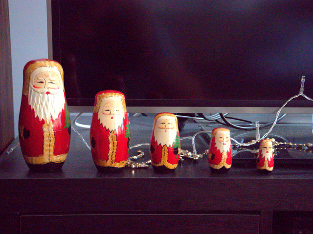 My babooshka santas, Christmas 2015