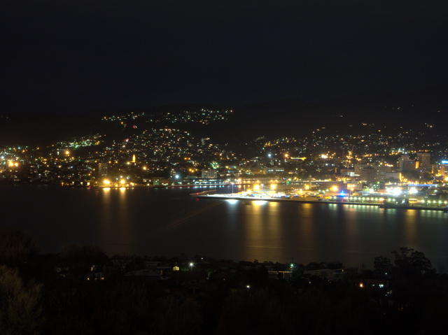 Hobart's waterfront from Rosny Hill