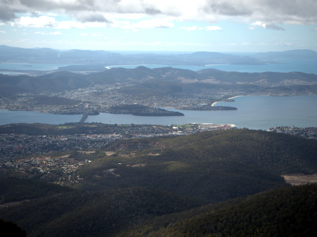 Hobart from on high