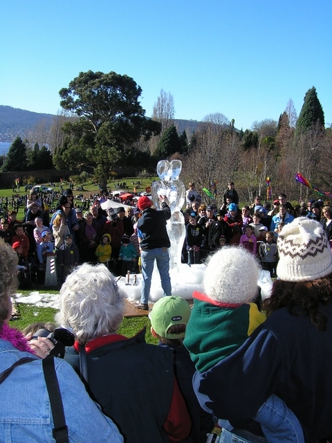 The Huskies Picnic at the Botanical Gardens was a highlight of earlier Antarctic Festivals