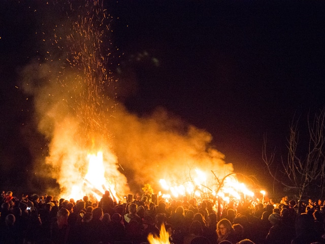 The Huon Valley Midwinter Fest takes the bonfire to heroic proportions