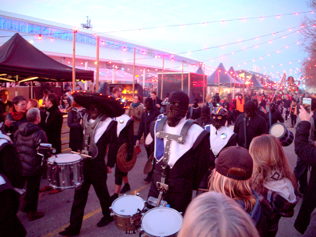 Festival artists led the Ogoh ogoh procession