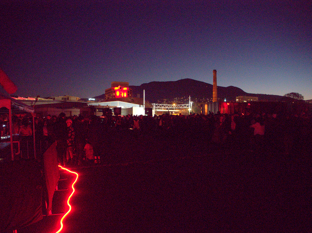 A cool, clear winter's evening at Dark Park