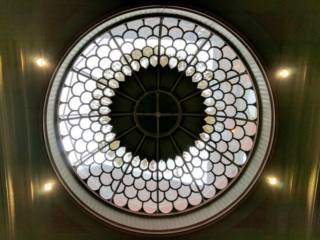 The dome from inside the postal hall at the Hobart General Post Office