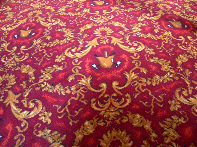 The carpet in the clubrooms was specially made by a factory in Devonport