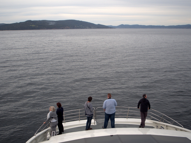 Returning to Hobart aboard Peppermint Bay Cruises