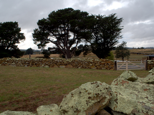 Drystone walls are a feature of the town. Restoration and maintenance of the skills needed to build them has been a key activity of the Centre for Heritage at Oatlands.