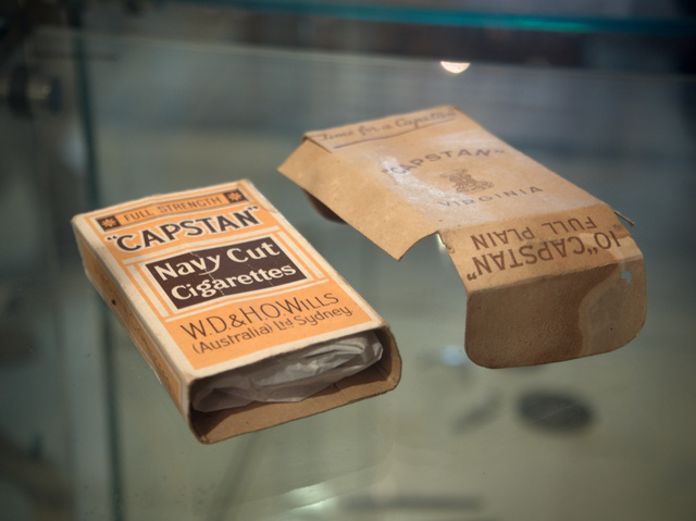 Archaeological artefacts on display at the Gaoler's Residence, Oatlands