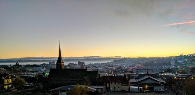 Sunrise over Launceston