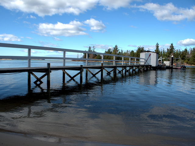 A jetty on the Prosser River at Orford