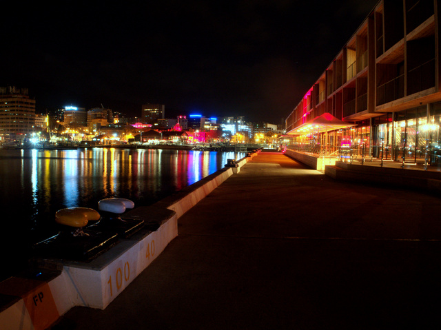 Hobart from in front of the new Macq1 hotel