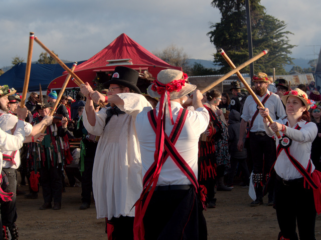 Morris Dancers at the Huon Valley Midwinter Festival