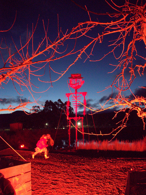 Big Willie is the centrepiece of Friday evening’s Burning Man and Lantern Festival at the Huon Valley Midwinter Festival