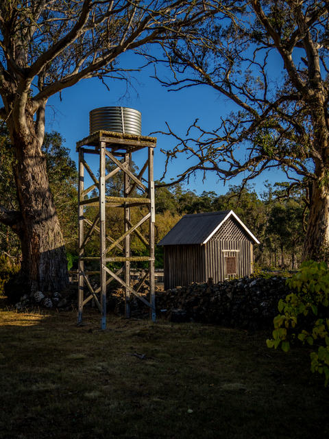 A watertank at Steppes Homestead