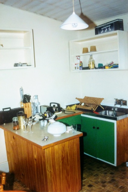 The kitchen, such as it was