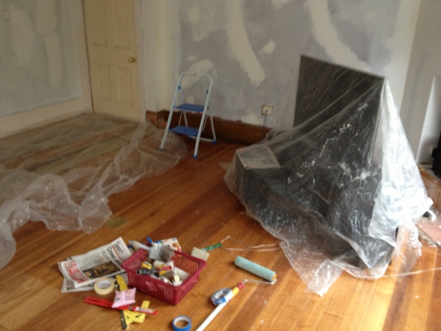 Painting the living room