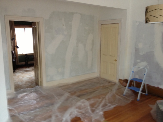 Interior painting under way, mid 2012