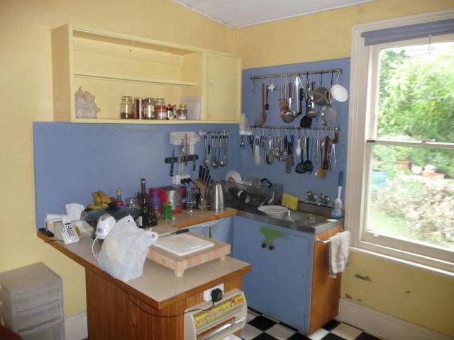 It doesn't look much, but many memorable meals were cooked in that kitchen - somehow.