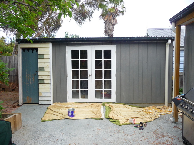 Painting the shed, to start with