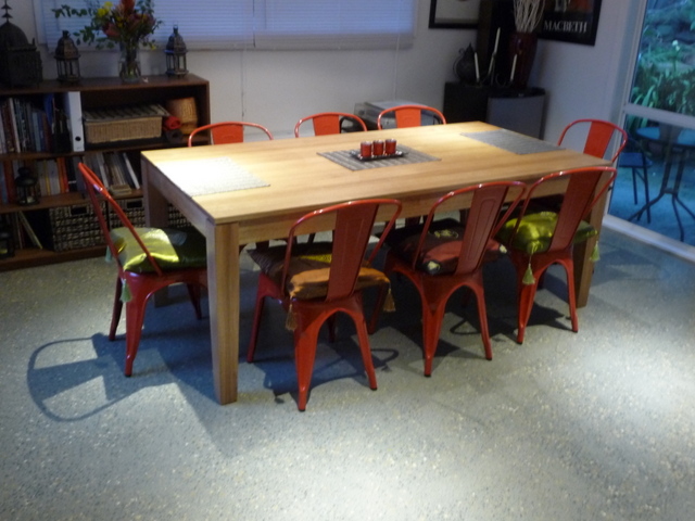 A new dining table looks more at home