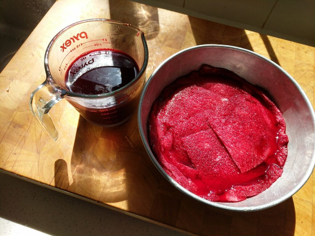 A Summer Pudding in the making