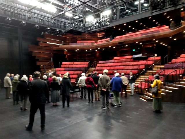From the stage of the new Studio Theatre