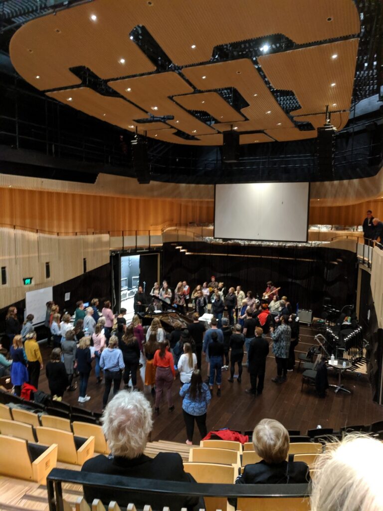 Inside the Ian Potter Recital Hall at The Hedberg
