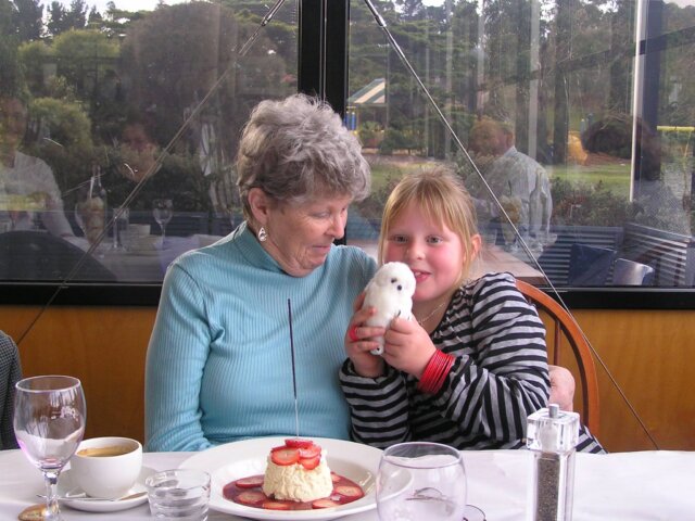 Mum with Harriette, 2000s
